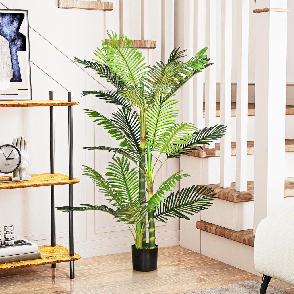 Pianta artificiale ¨C zephmum ¨C Palma verde in vaso nero 19.5x19.5x150 cm
