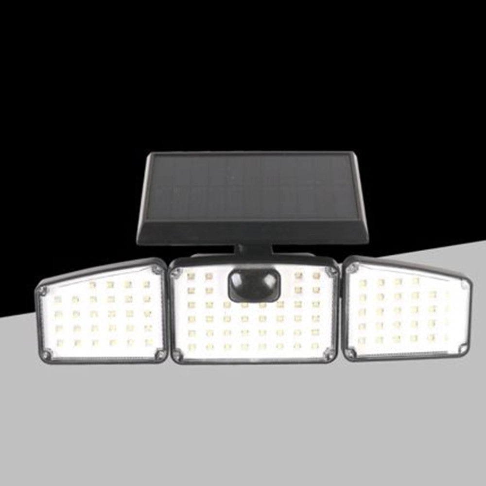 Trade Shop - Applique Solare Con Sensore Lampada Da Parete Led Impermeabile Ip65 Luce 6500k Ewe-05t-f -