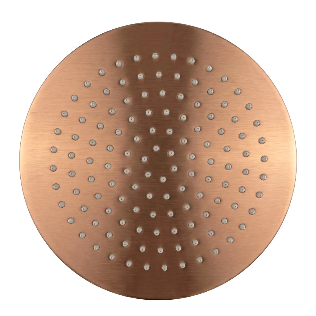 Soffione Doccia Rotondo Rea Js-p014brg 25cm Brush Copper