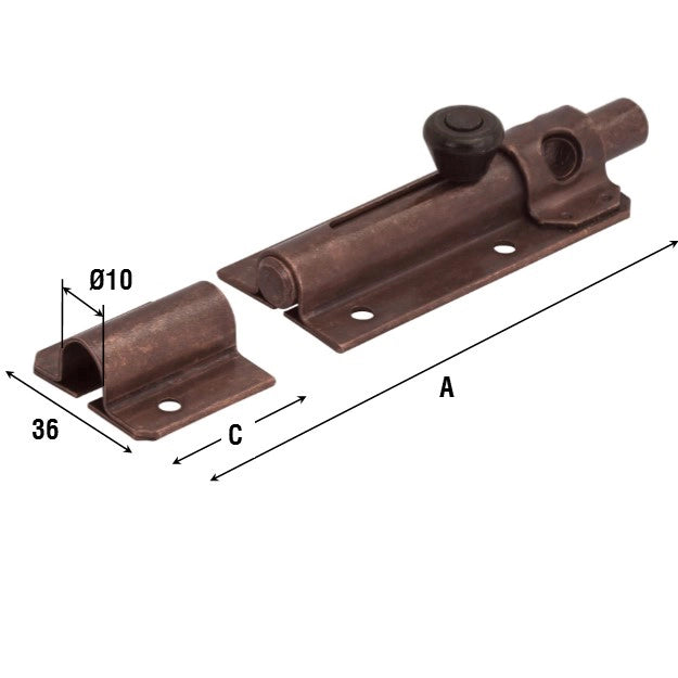 CATENACCIO PORTALUCCHETTO 248 BRONZ 105 MM- 10,0 pz