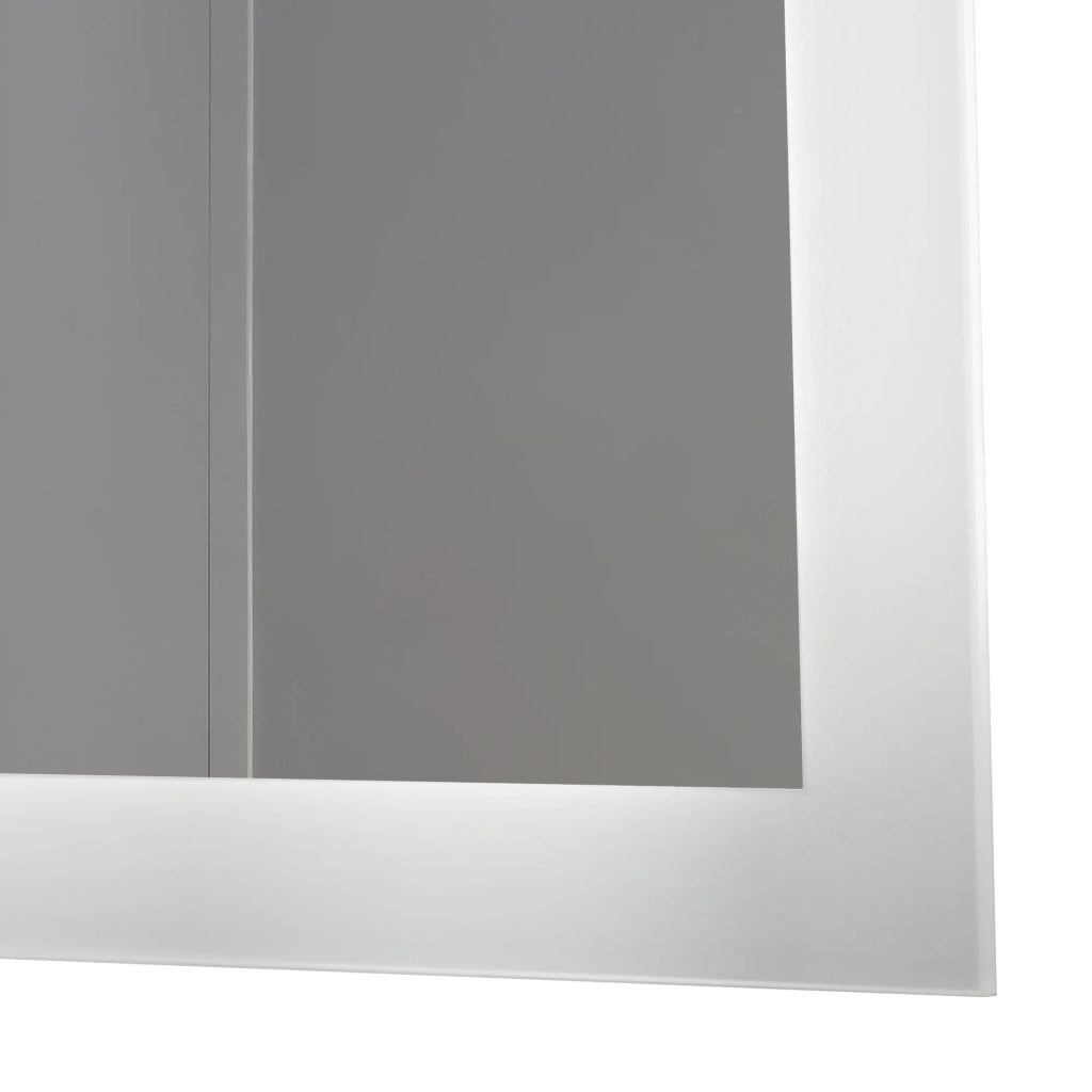 Specchio decorativo moderno a LED per il bagno 60 x 45 x 3 cm bianco 03_0010170