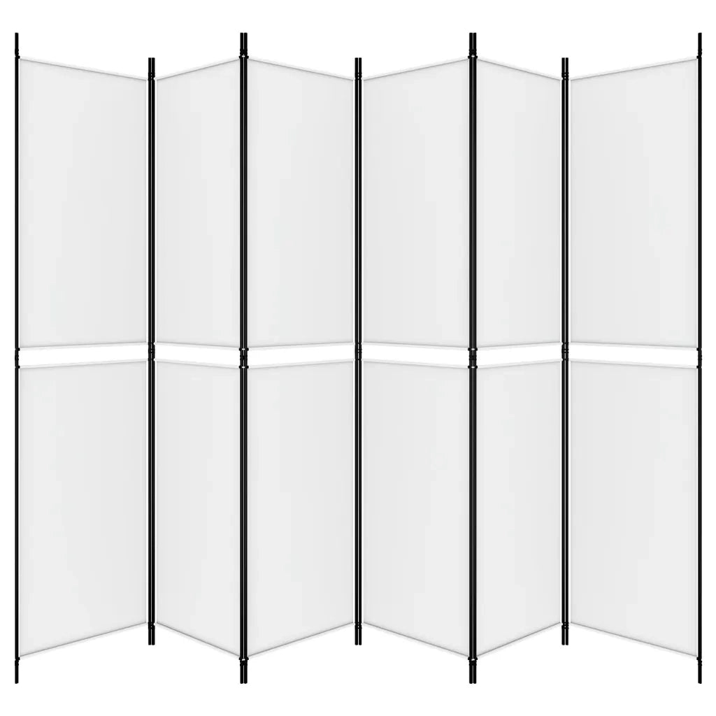 Divisorio a 4 Pannelli Bianco 300x220 cm Tessuto cod mxl 78468