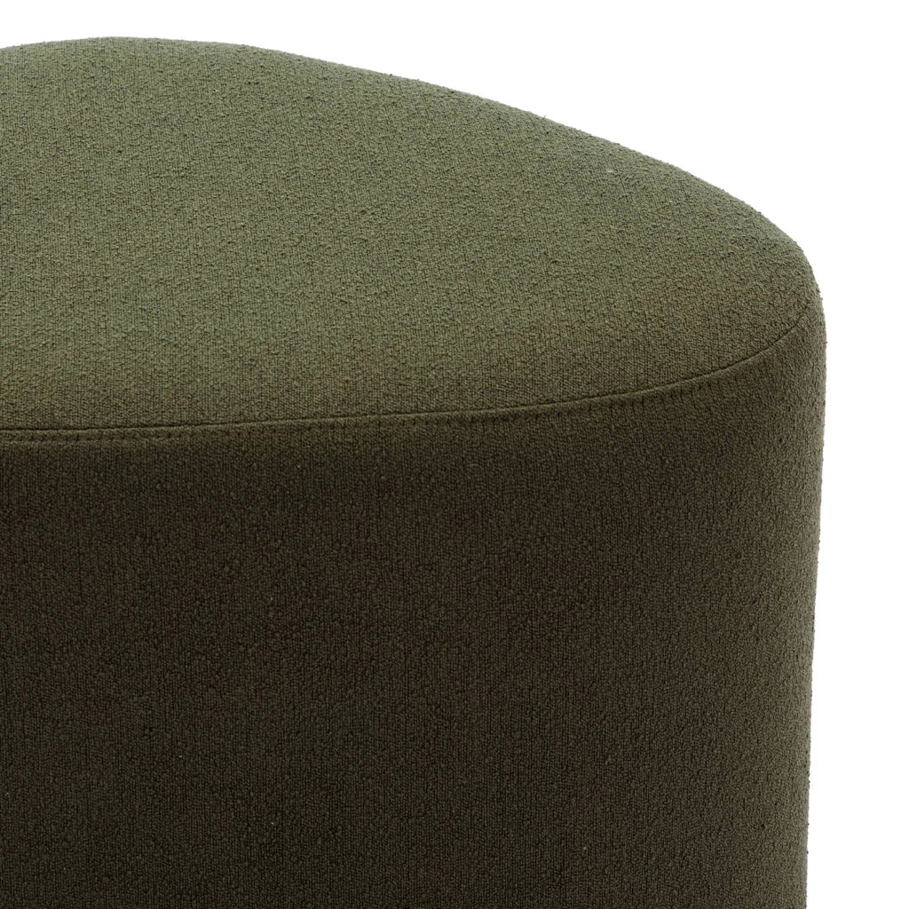 Pouf a forma di ciottolo in tessuto, kaki