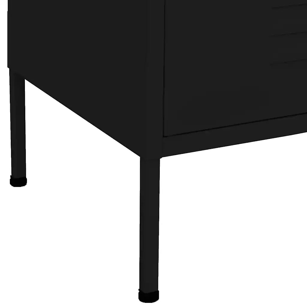 Armadietto Nero 80x35x101,5 cm in Acciaio cod mxl 40292