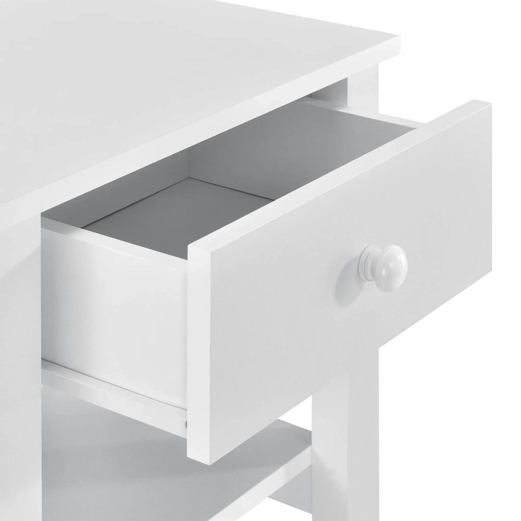 Comodino in MDF bianco 41,5 cm con 1 cassetto 03_0004200