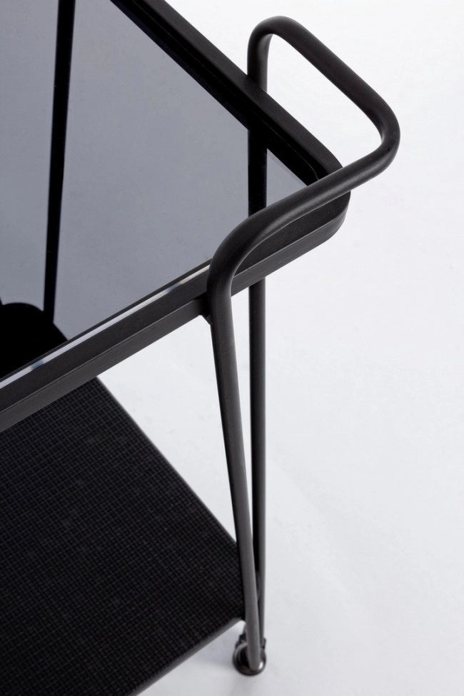 Carrello Zaira in metallo nero