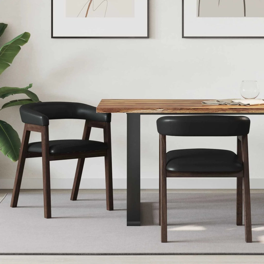 Sedie da pranzo 2 pcs Marrone Chiaro 54 x 57 x 73 cm 42020421