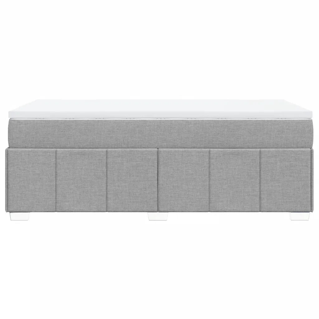 Giroletto a Molle con Materasso Grigio Chiaro 90x200 cm Tessuto 3285442