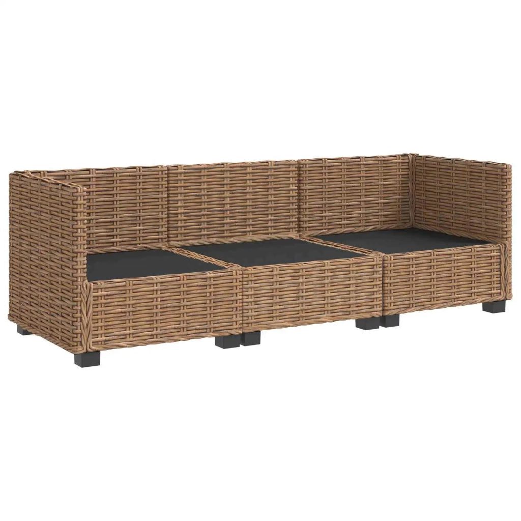 3 pz Set Lounge in Rattan con Cuscini GENDT Rattan naturale 3429858