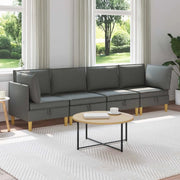 Set di divani modulari con spazio di archiviazione 4 pcs