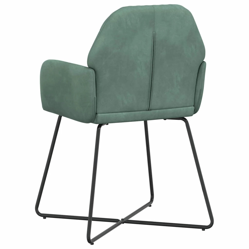 Sedie da pranzo 4 pz Velluto Verde Mare 55 x 50 x 84 cm 3428382