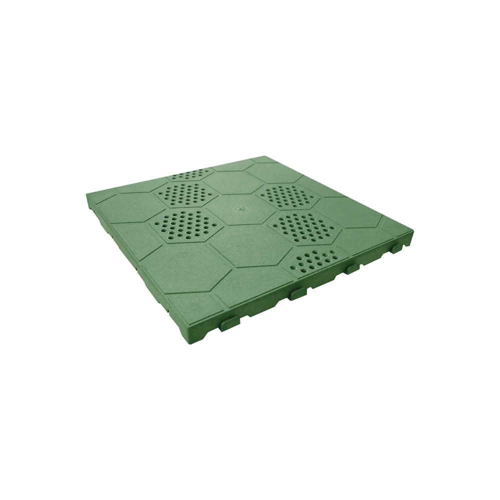 Kit 13 piastrelle in polipropilene verde autobloccanti per casetta mod. GS13