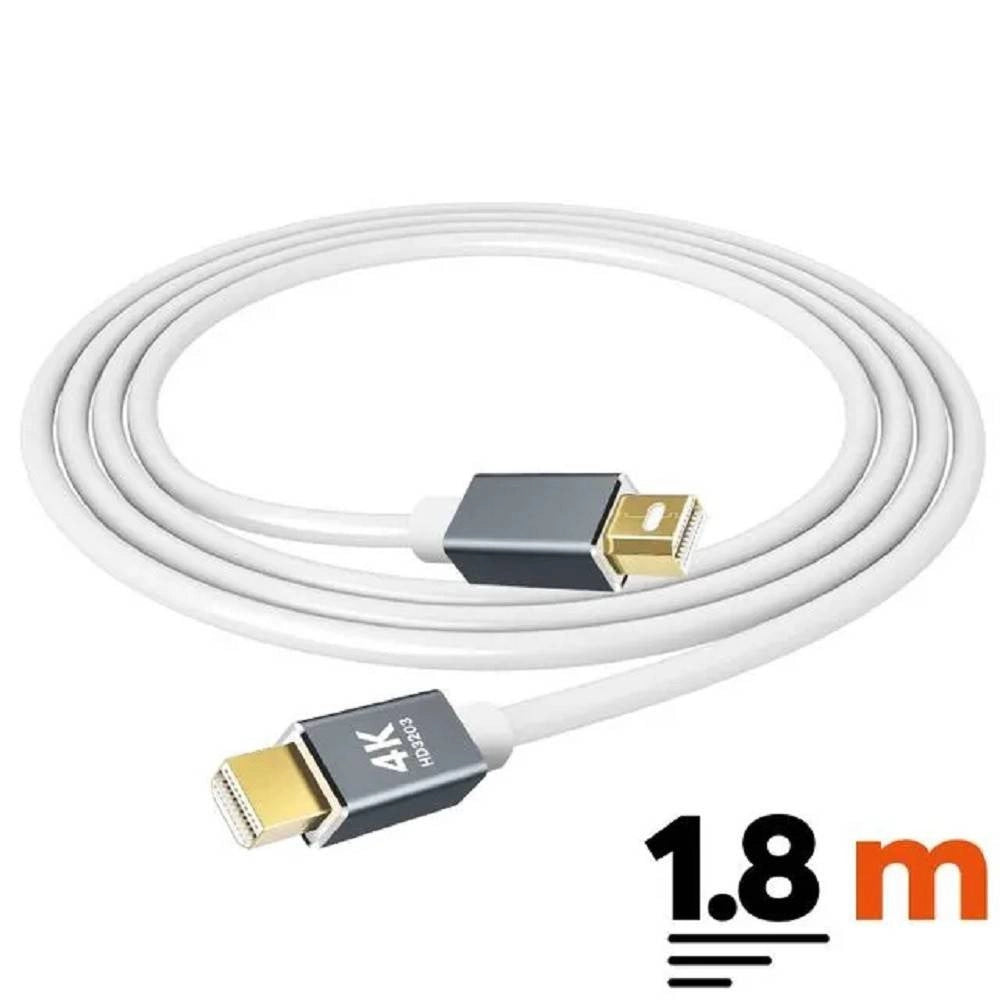 Trade Shop - Cavo Adattatore Video Da Mini Displayport A Mini Displayport 4k 1.8 Mt Hd3203 -