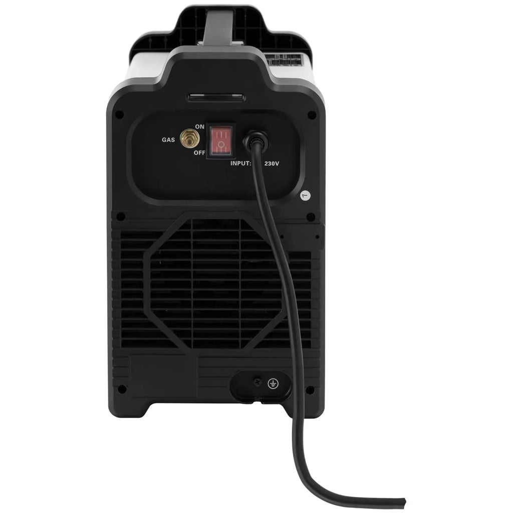 Saldatrice TIG AC/DC 200A ciclo di lavoro 80% LCD digitale pulsato acciaio al carbonio plastica nera e bianca 14_0009715