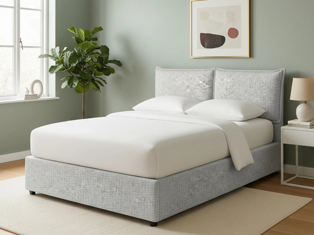 Chatteris, Letto Singolo Sfoderabile Made in Italy, Grigio Chiaro