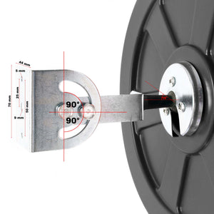 Verkehrsspiegel 60 cm konvex Schwarz