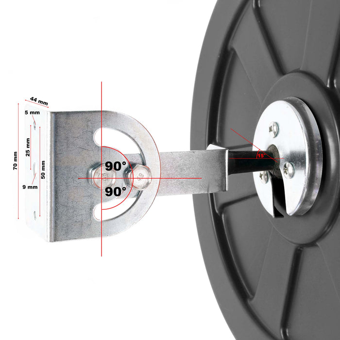 Verkehrsspiegel 60 cm konvex Schwarz