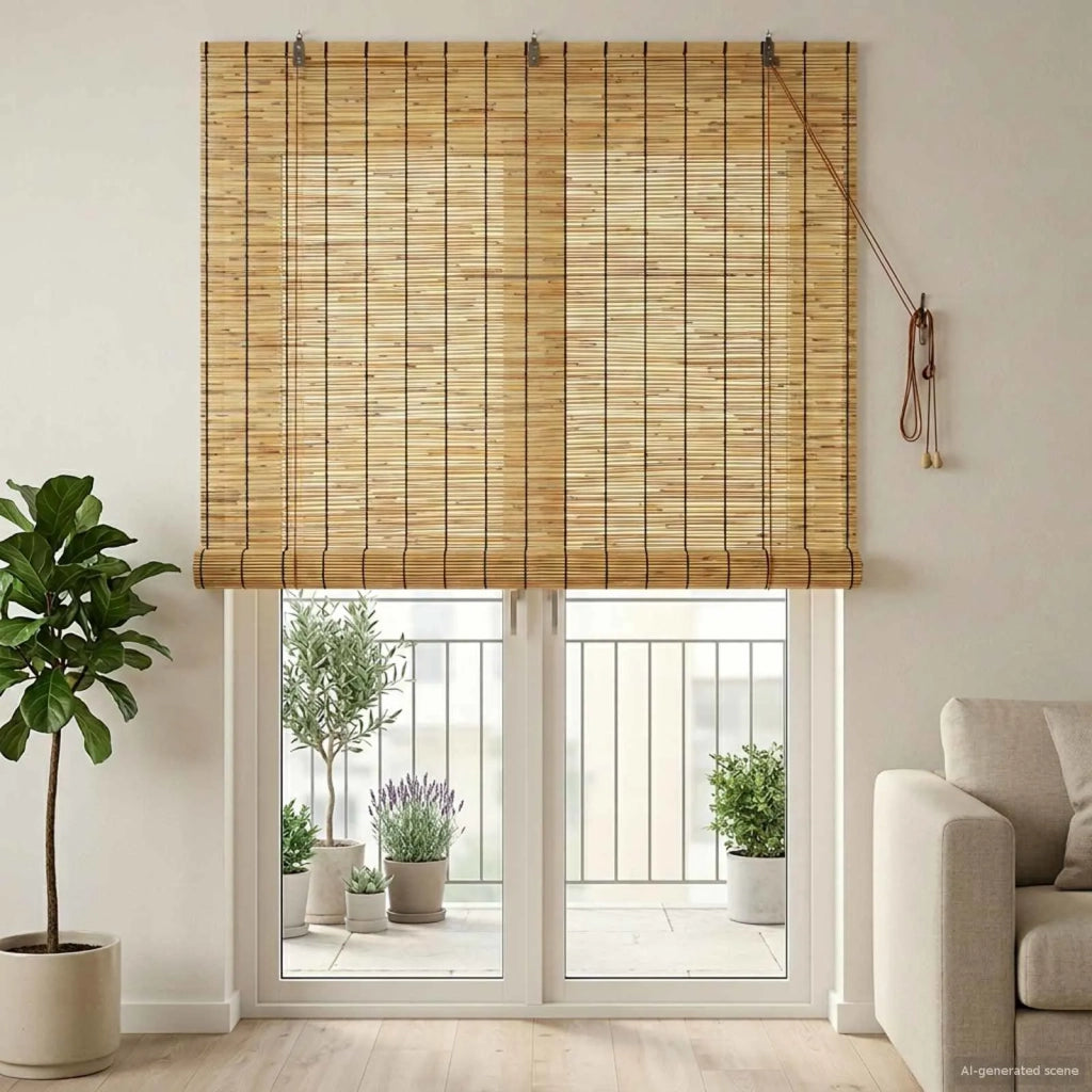 Tenda a rullo Naturale 140 x 220 cm Giunco 42034652