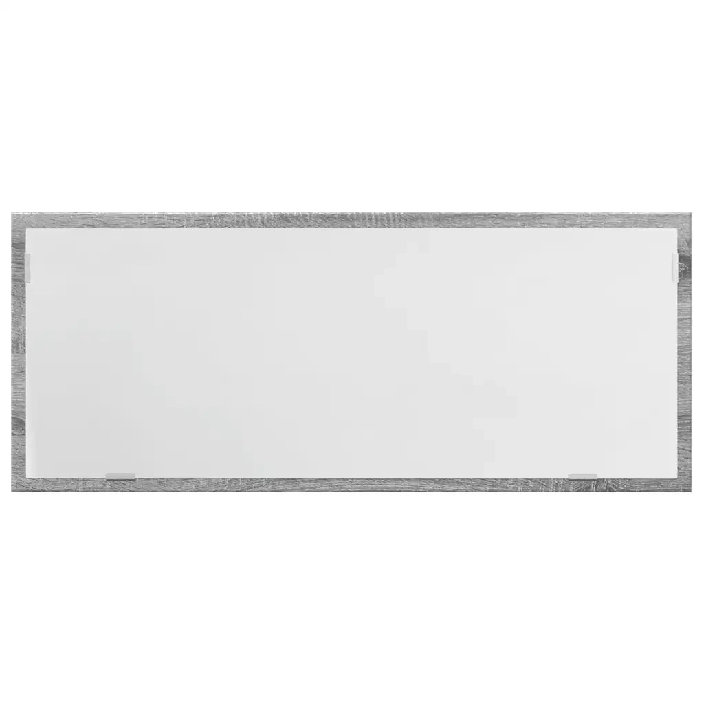 Specchio da Bagno con LED-Specchio per Bagno Grigio Sonoma 100x8,5x37cm Truciolato