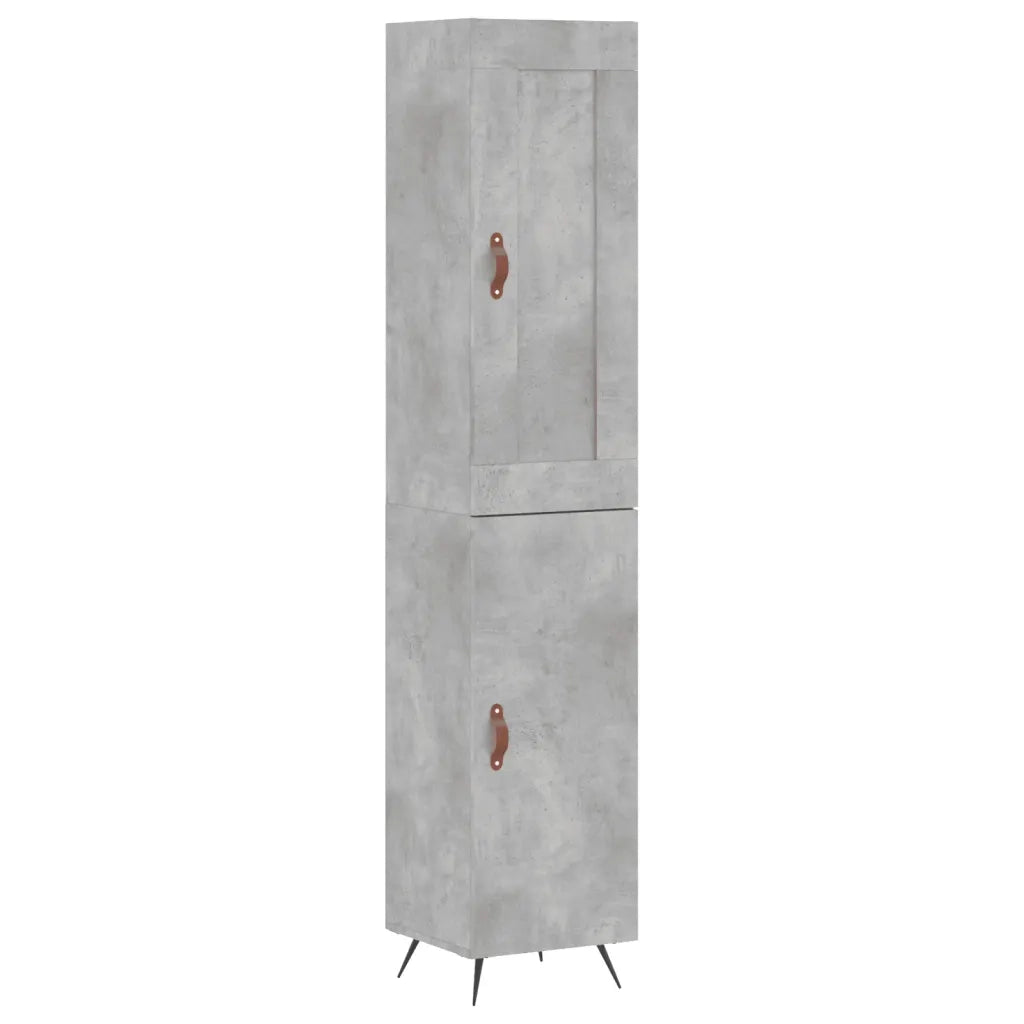 Credenza Grigio Cemento 34,5x34x180 cm in Legno Multistratocod mxl 78100