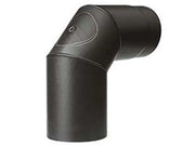 1pz gomito 90 porc. ispezione stufe legna nero opaco "ala smalto top"  cod:ferx.fer363297