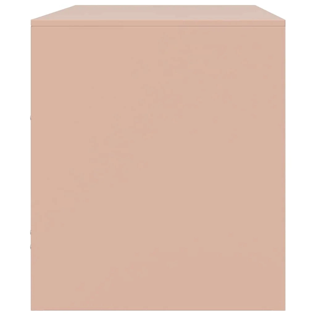 Mobile TV multimediale mensola TV credenza TV sala da pranzo soggiorno camera da letto rosa 67 x 39 x 44 cm acciaio rosa 02_0028290