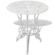 Set da Bistrot 3 pz | Set Salotto da Giardino in Alluminio Pressofuso Bianco