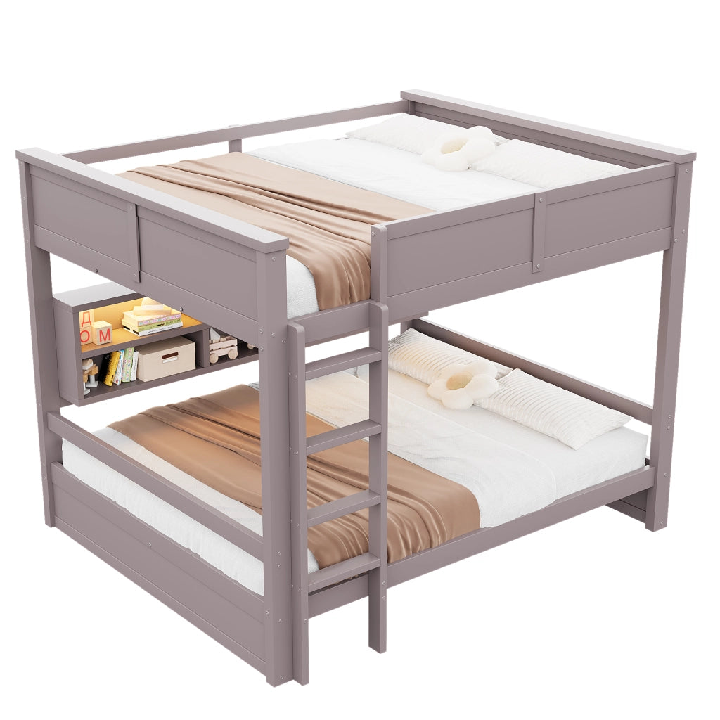 LETTO A CASTELLO 160x200 cm marrone con 6 vani contenitore