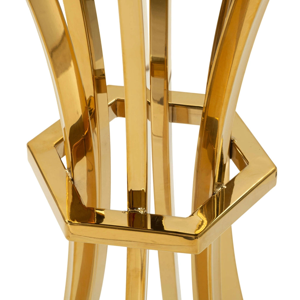 Datasiri, Tavolino da Salotto Forma Rotondo, 108x108x60h cm Trasparente