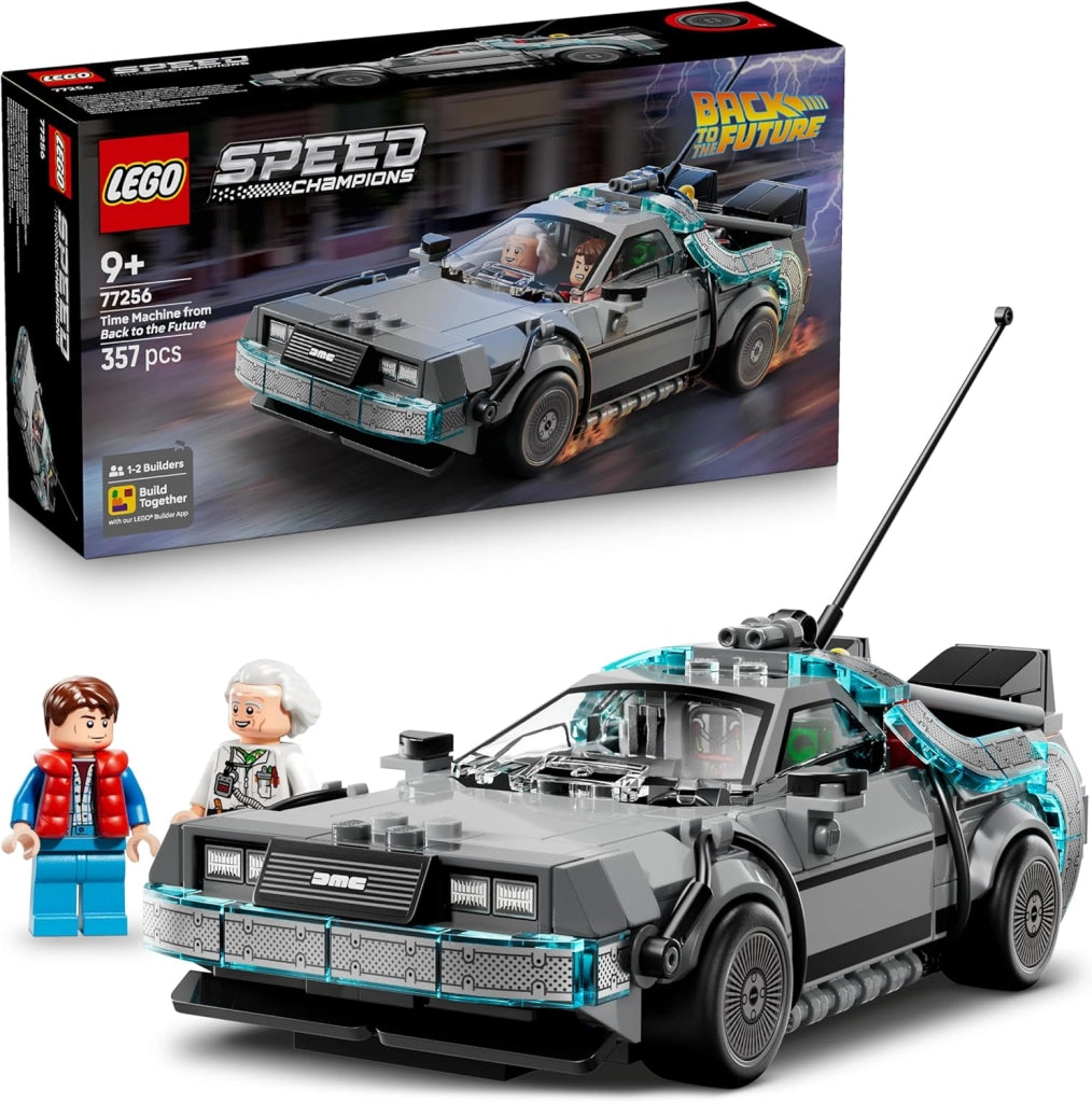 LEGO Speed Champions Macchina del Tempo di Ritorno al Futuro Giocattolo - Kit Modellino di Auto con Minifigure di Doc Br