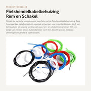 Cavo di protezione per cavi di freno e cambio da 2m - Accessorio per bicicletta da mountain bike - Corrosione resistente - Diametro 5mm - Prestazioni affidabili - Cavo per bicicletta