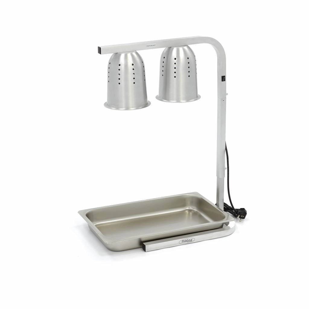 Lampada Riscaldante - 2 Lampade - incl. 2 Lampade e 1 x 1/1GN Contenitore