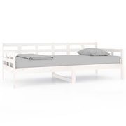 Letto singolo | Letto per adulti | Dormeuse Bianca in Legno Massello di Pino 90x200 cm