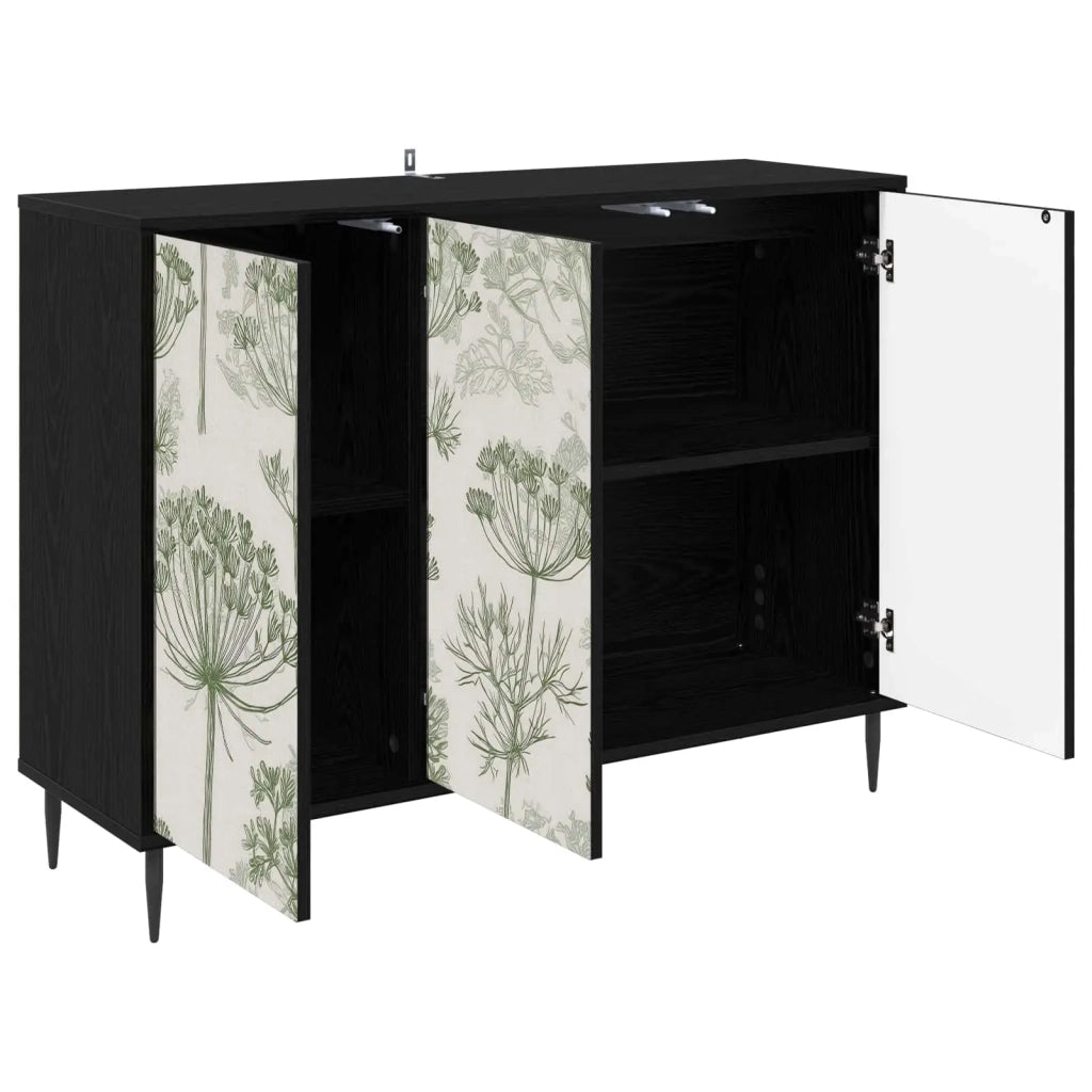 Credenza GOTHA Rovere Nero 102 x 33 x 76 cm 8006988