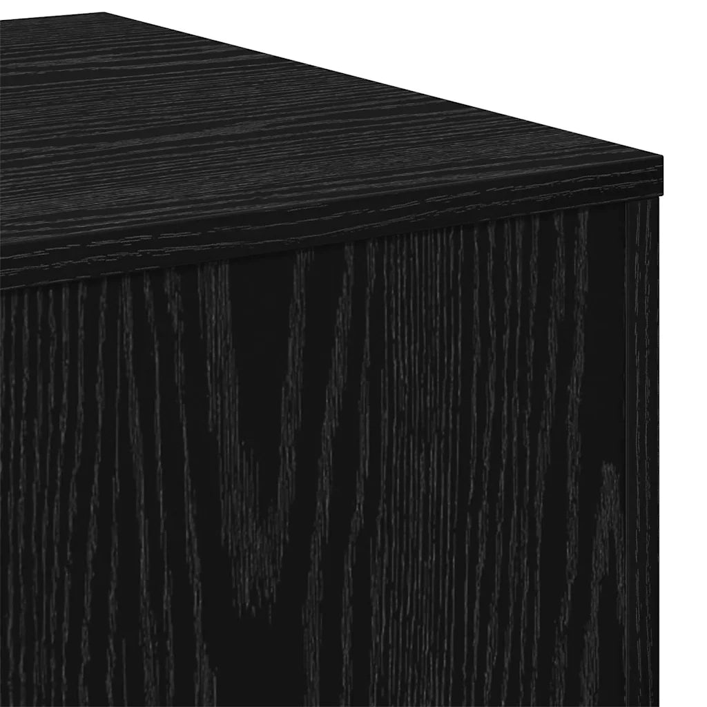 Tavolo Nesting 3 pz Rovere Nero 45 x 45 x 45 cm 862676