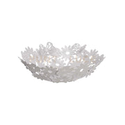 Centro tavola di design Margherite piccolo Bianco marmo