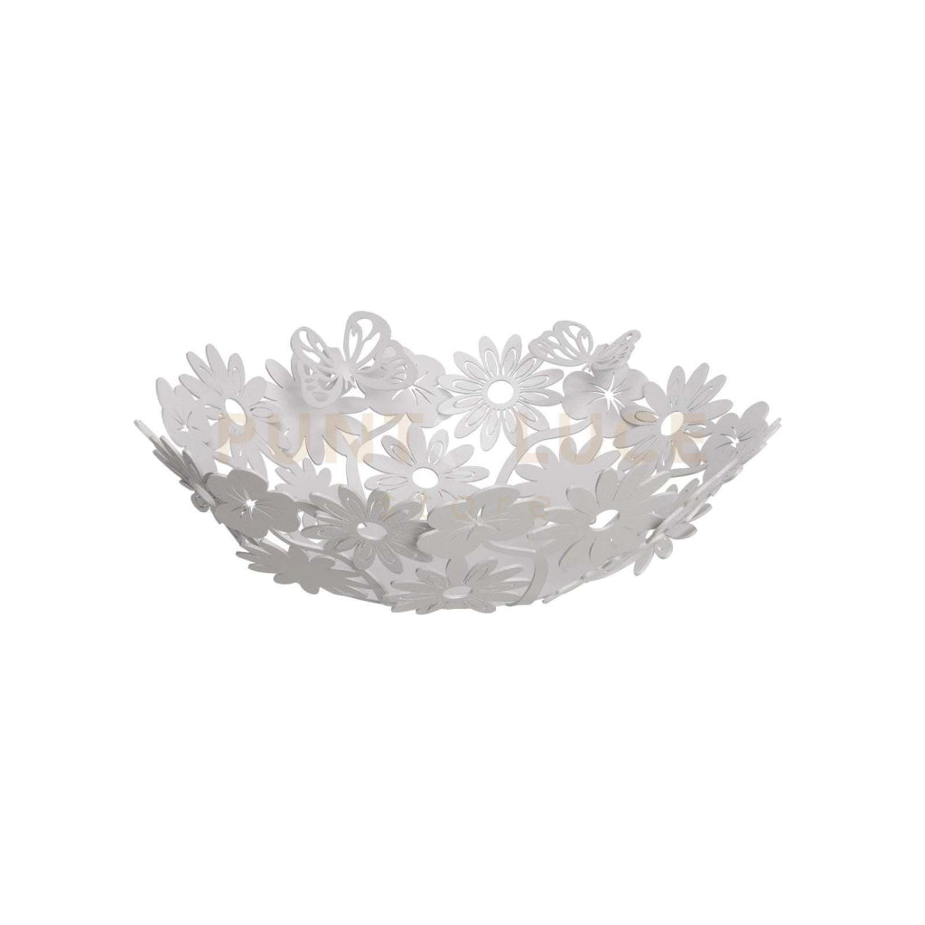 Centro tavola di design Margherite piccolo Bianco marmo