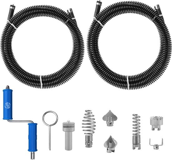 Set di strumenti per l'aspirazione dei tubi fognari - Aspiratore di tubi fognari - Strumento per l'aspirazione dei cunicoli - Aspiratore di cunicoli - Kit di pulizia dei tubi fognari