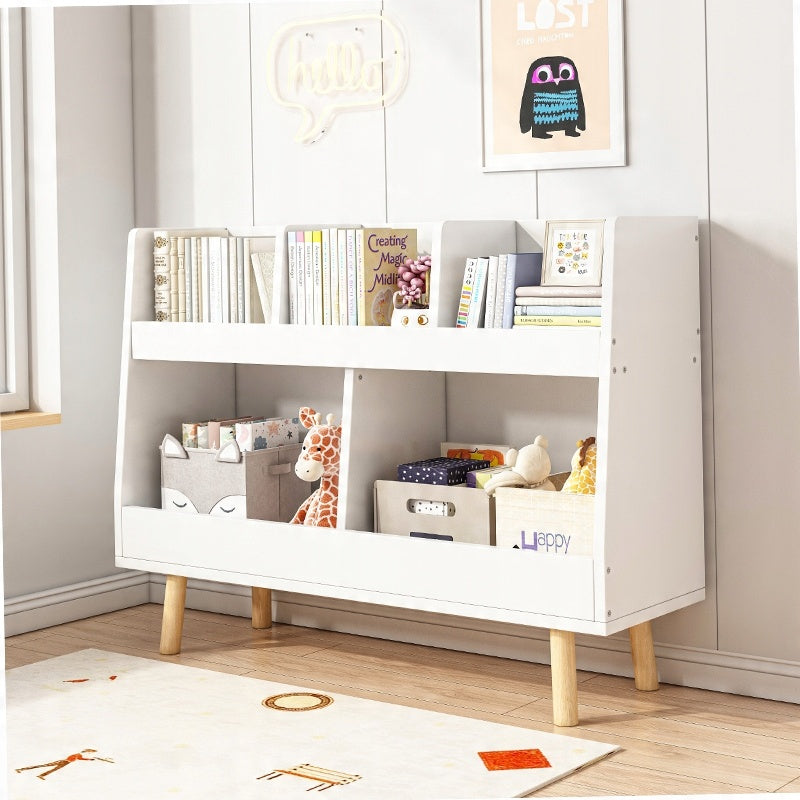 Libreria 60x25x80 cm in finitura bianca, ideale per ogni ambiente.