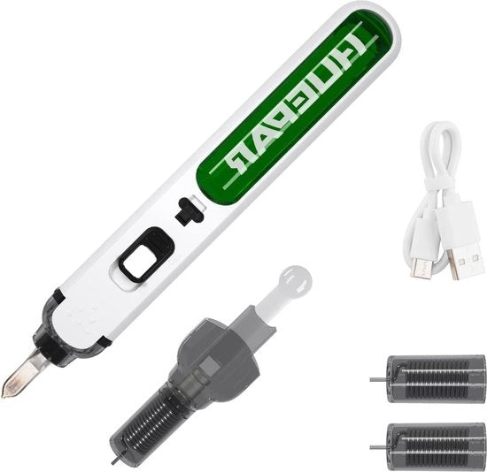 Soldeerbout portatile - soldeerbout a riscaldamento rapido - batteria ricaricabile integrata - attrezzatura per saldatura elettrica - formato mini - lampada LED - saldatura per DIY.