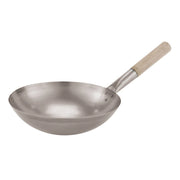 Trade Shop - Padella Wok In Ferro Cucina Orientale Professionale Cinese Giapponese 30cm -