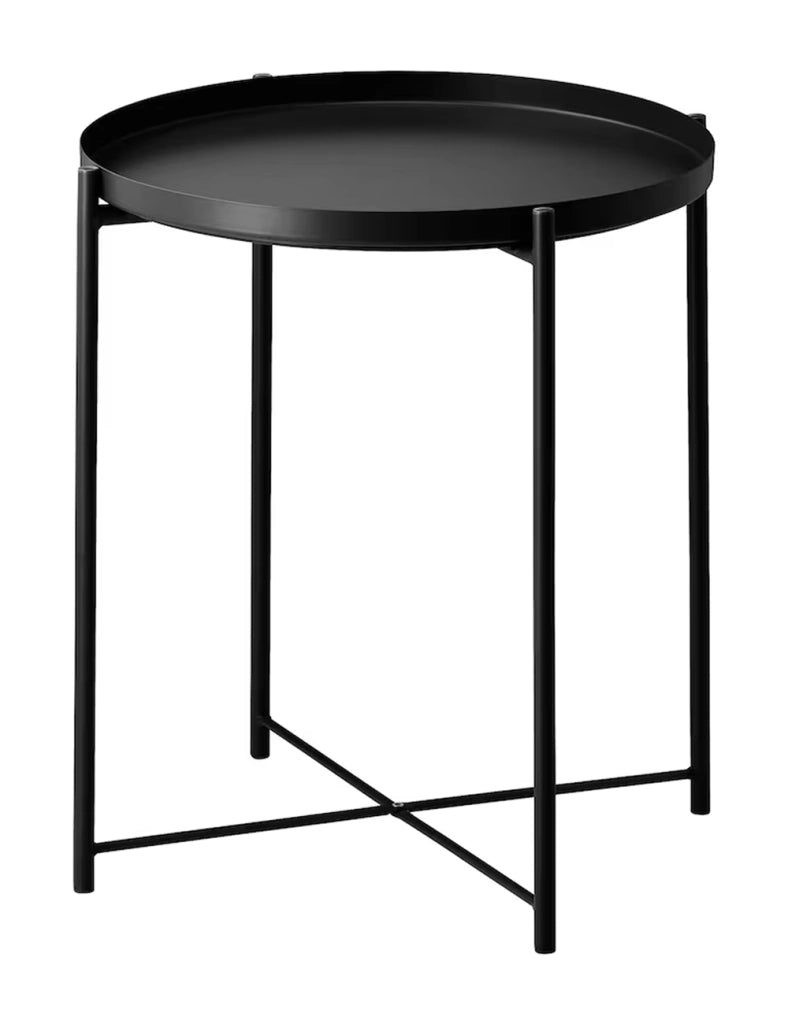 Tavolino da salotto in metallo nero - Willy - TS10WI