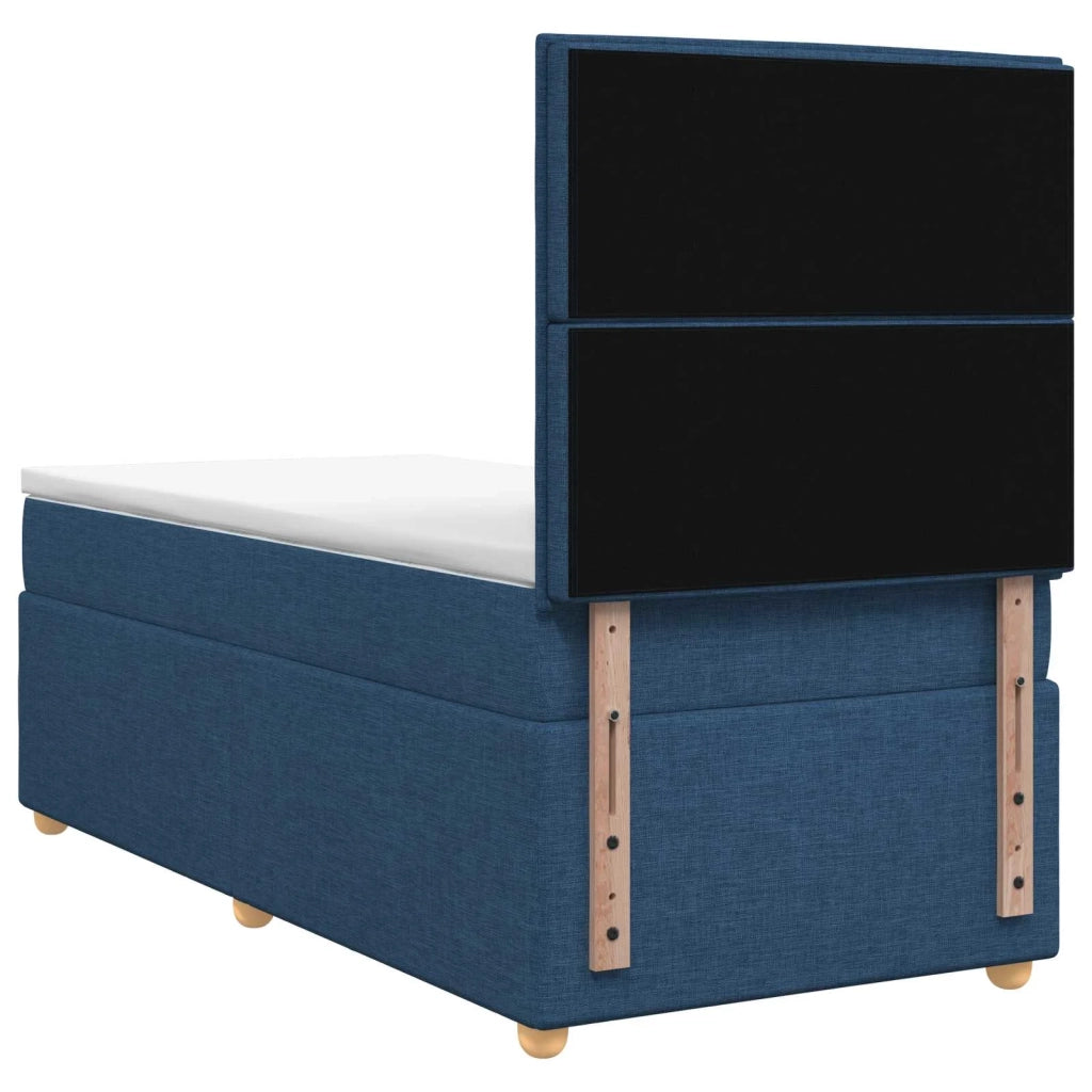 Letto box spring con materasso Blu 80 x 200 cm Tessuto 3455230