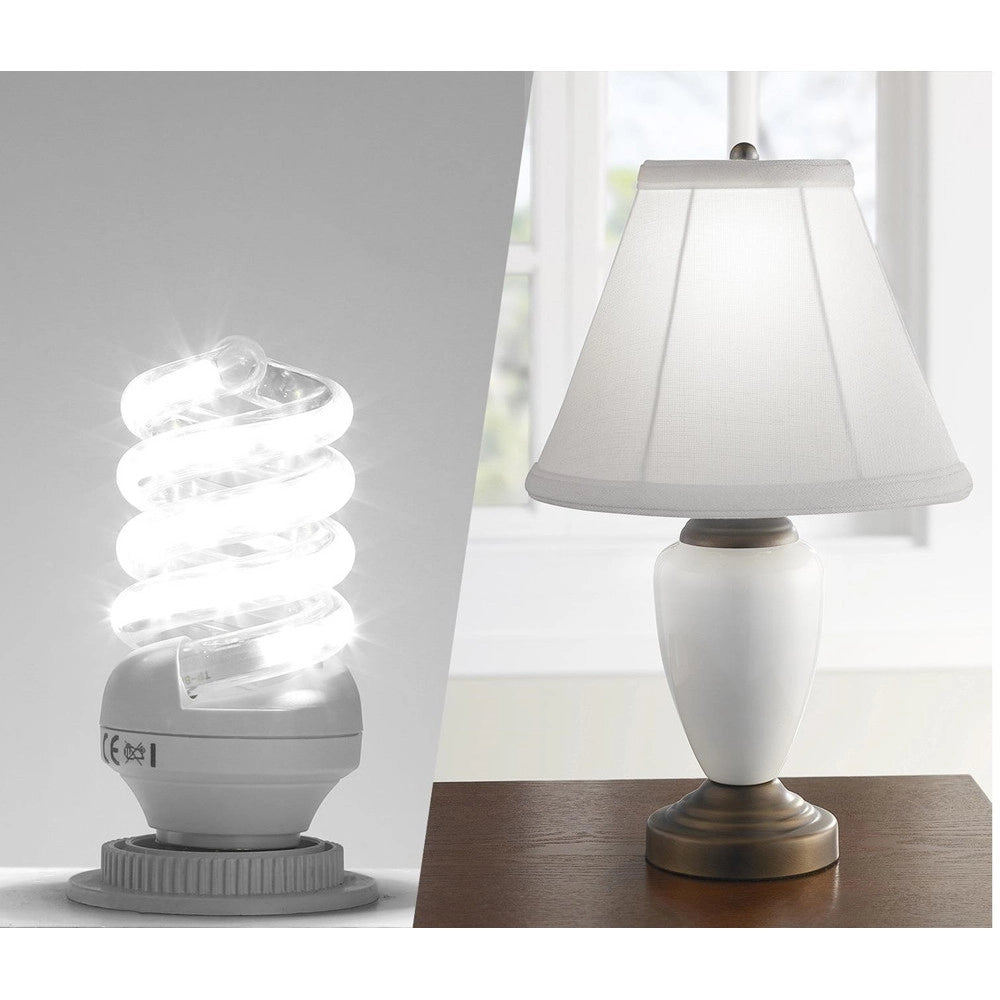 Trade Shop - Lampadina Led E27 5w 475lm Tortiglione Vortice Spirale Luce Fredda Naturale Calda -