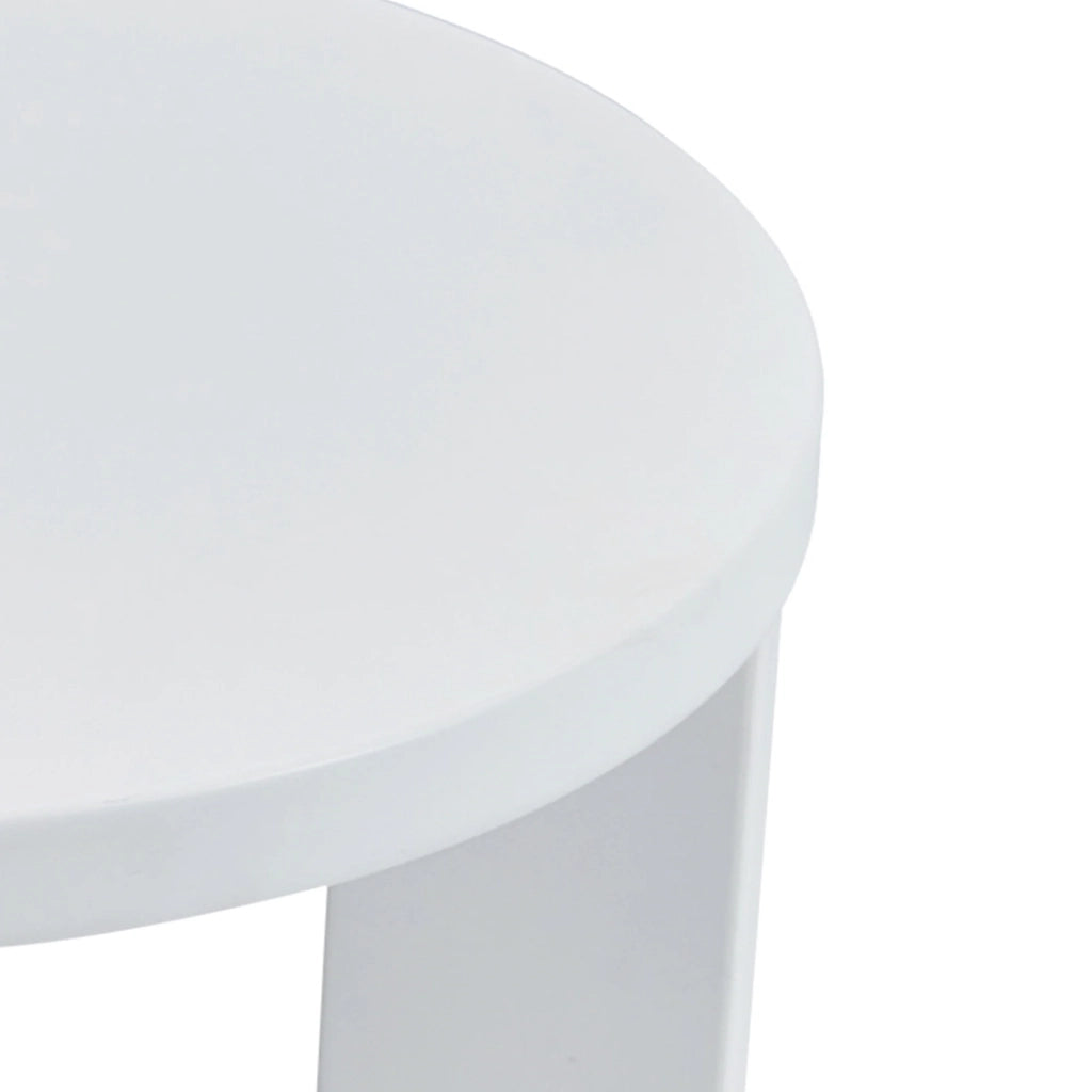Tavolino laterale 50 x 40 cm MDF bianco 03_0010923
