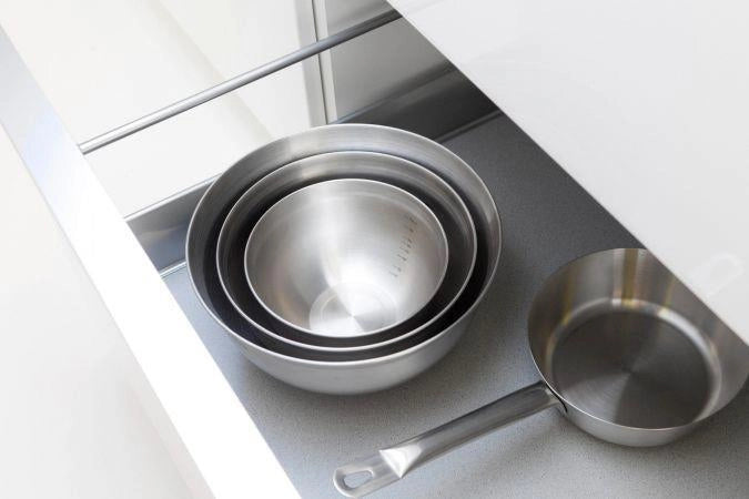 Brabantia 363863 Profile Ciotola da Cucina 3 l con Base Antiscivolo in Silicone Scala di Misurazione Interna Acciaio Inox Satinato colore Nero