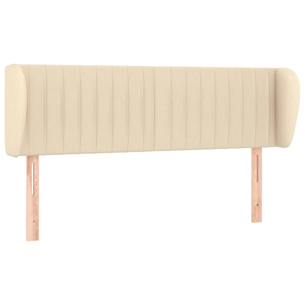 Testiera ad Orecchio Crema 147x23x78/88 cm in Tessuto 3117385
