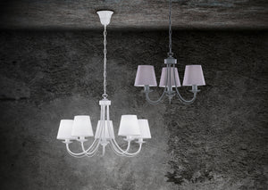 Lampadario da Interno  E14 in Metallo Calcestruzzo