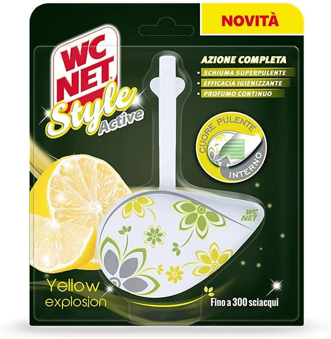 WC NET STYLE ACTIVE TAVOLETTA YELLOW EXPLOSION AD AZIONE COMPLETA