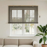 Tenda a rullo Grigio 160 x 160 cm Bambù 42039736